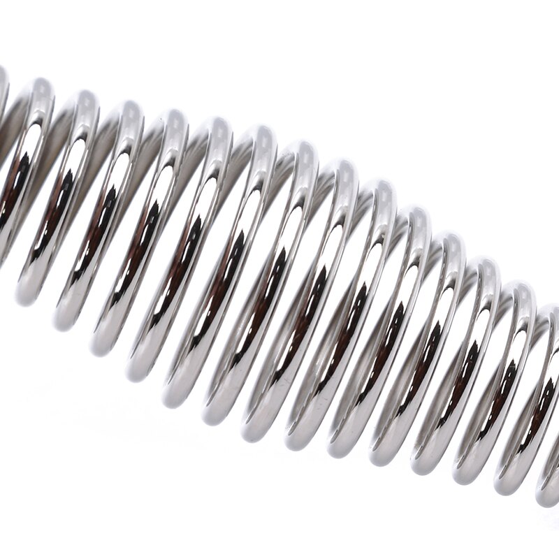 1pc rostfritt stål bbq gropgrillhandtag fjäder vedugn spis rökare elasticitet stålrulle grilltillbehör verktyg