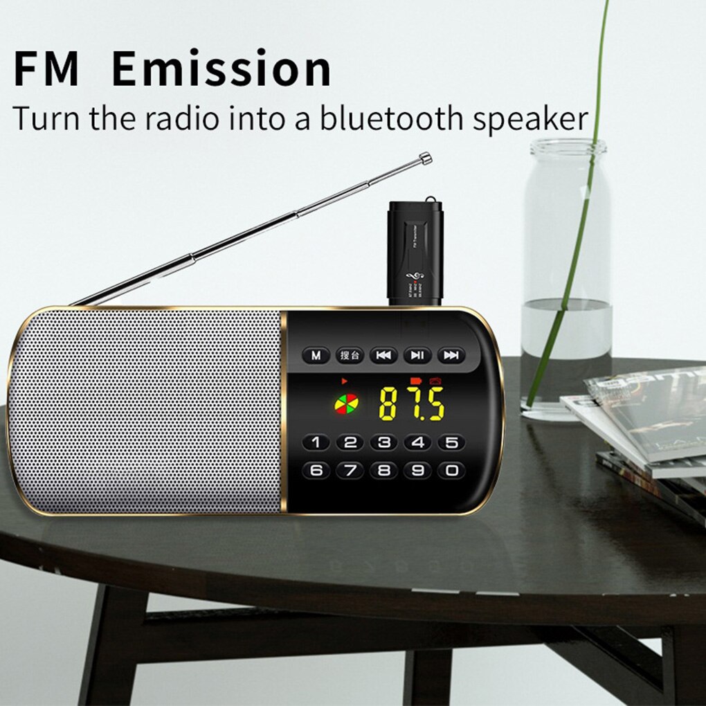 USB Handsfree Wireless Bluetooth 5.0 Receiver Car FM Transmitter Dual Output Stereo Call MP3 Player 3.5mm AUX