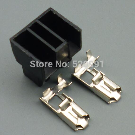 Shhworldsea 1 impostato 2spillo h7 h2 lampadina presa 6.3mm connettore nascosto connettore automobilistico presa automatica autobus accoppiatore spina