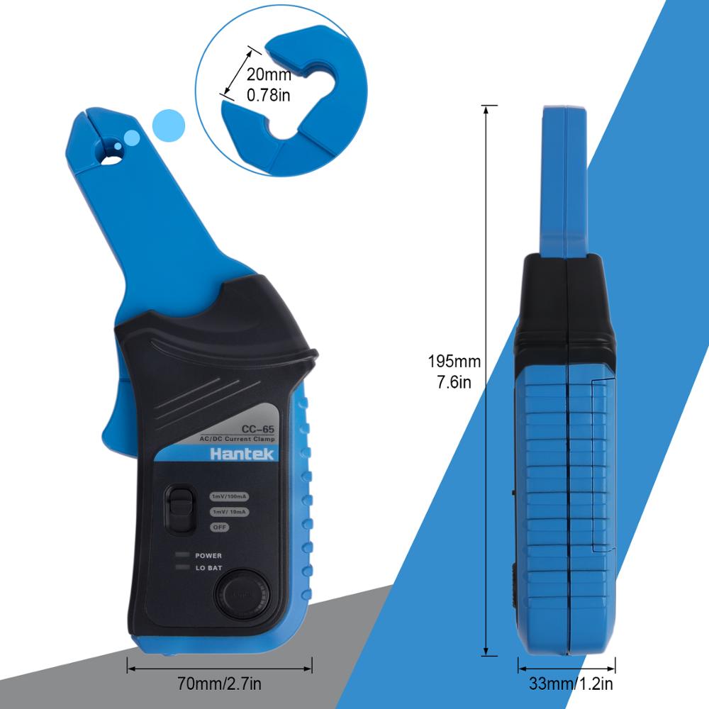 Hantek NEWEST CC65 ac/dc current clamp meter current clamp for 20KHz handheld oscilloscope multimeter with BNC Connector
