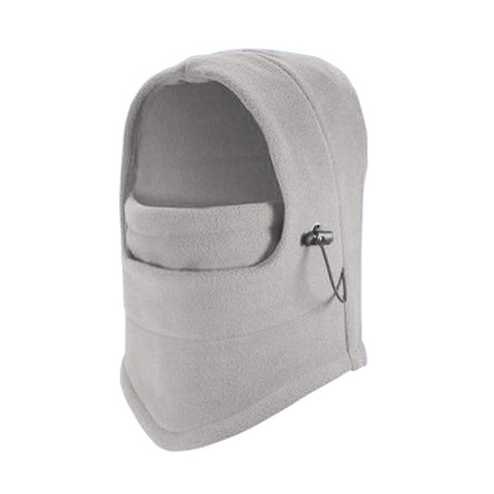 Men Women Winter Windproof Hat Fleece Thermal Warm Thick Adjustable Hiking Cycling Outdoors Headgear: GS2131LGY