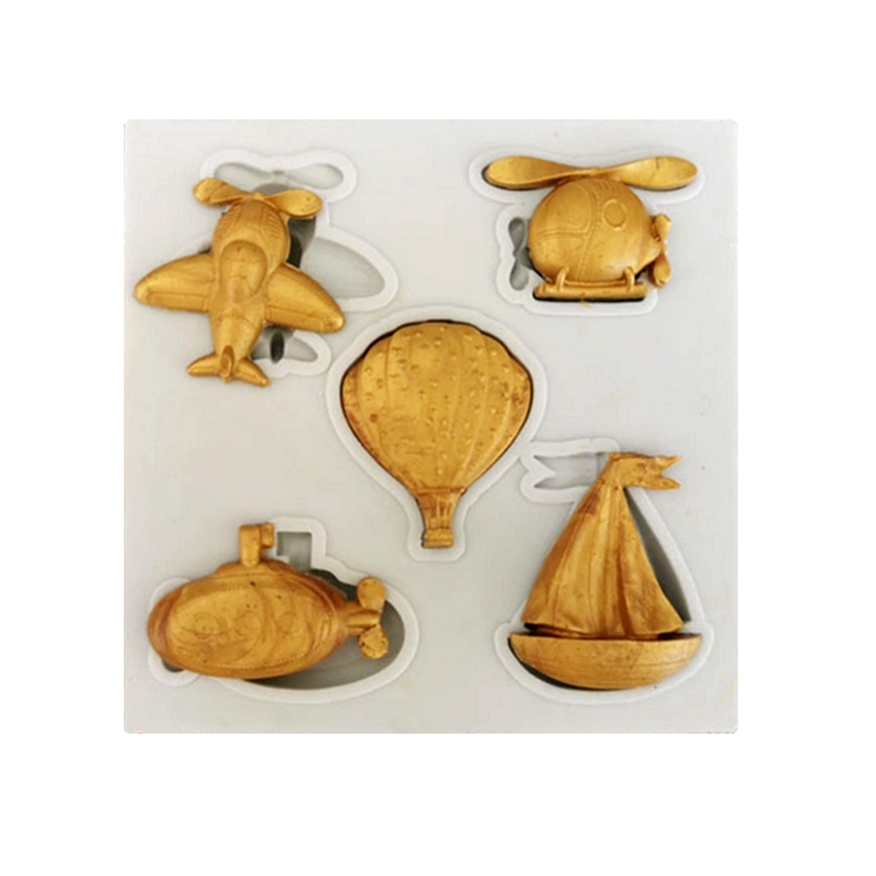 Auto Flugzeug Schiff Rakete Silikon Zucker Schimmel Cupcake Schokolade Backform Fondant Kuchen Dekorieren Werkzeuge: Schokolade