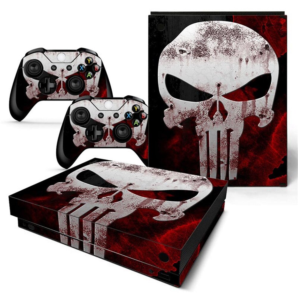 Game Full Cover Skin Console &amp; Controller Decal Stickers for Xbox One X Skin Stickers Vinyl: TN-XBONEX-0886