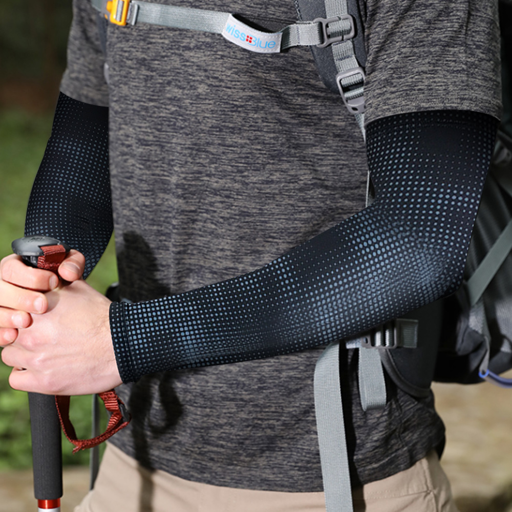 1 Stück Arm-Kompressionshülsen, Kühlhülsen, Armstütze für Tennis und Golfspieler, Sport-Laufmanschettenabdeckung, schützende Armmanschette
