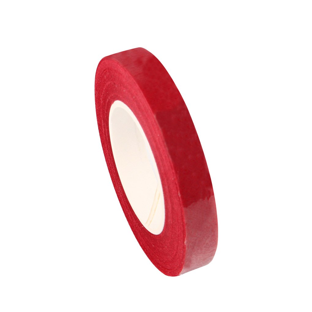 1 Roll Colorful Tape DIY Artificial Flowers Wraps Paper Adhesive Floral Stem Garland Decoration Tape: red