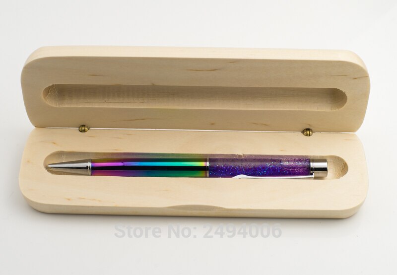 Hoogwaardige Gemaakt Van Hout Geschenkdoos Pen En Balpen Roller Box Milieubescherming Etui