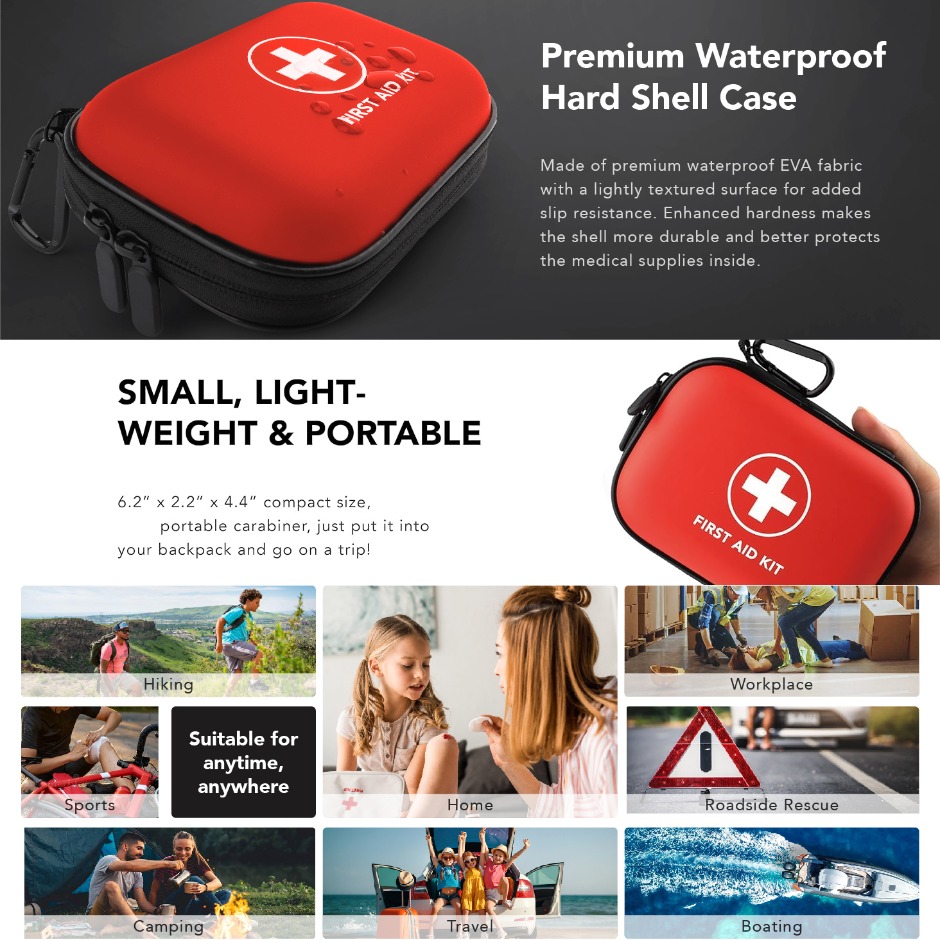Empty Storage Bags For First Aid mall Bags Made of PU/EVA Material Suitable for Household Daily Use Outdoor Travel Camping