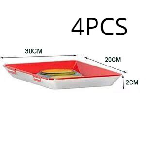 Food Preservation Tray Stackable Food Fresh Tray Magic Elastic Fresh Tray Reusable Food Storage Container: 4PCS
