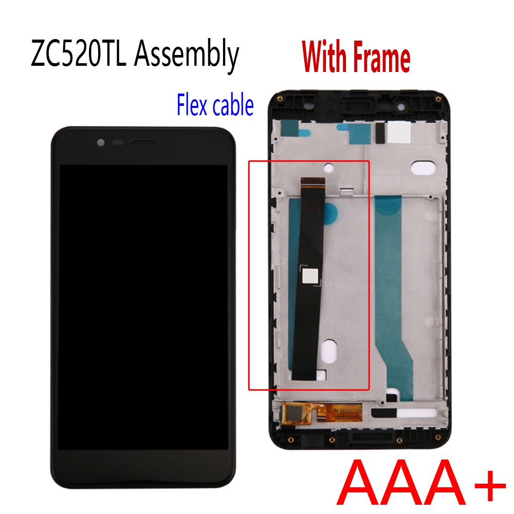 Original 5,2 "para ASUS Zenfone 3 Max ZC520TL X008D pantalla LCD MONTAJE DE digitalizador con pantalla táctil con marco para ASUS ZC520TL LCD