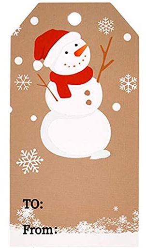 100pz etichette di buon natale carta di carta kraft etichetta regalo etichetta fai da te cartellini decorazioni regalo carta regalo bomboniere forniture: Profondo Zaffiro