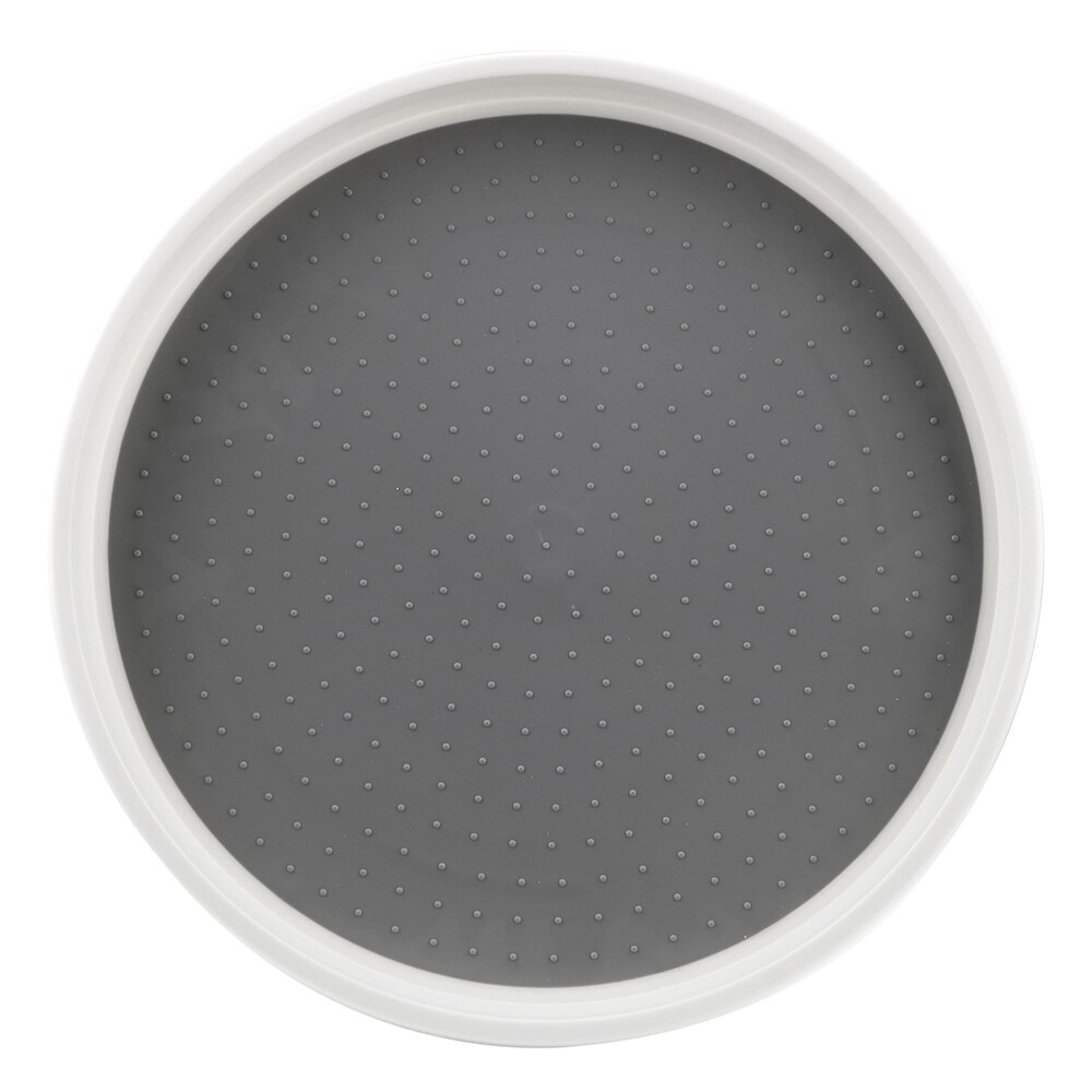 2 Tier Rotating Organizer Round Shelf Condiment Storage Rack Kitchen Storage Tray Pantry Cabinet Turntable Spice Rack: Large