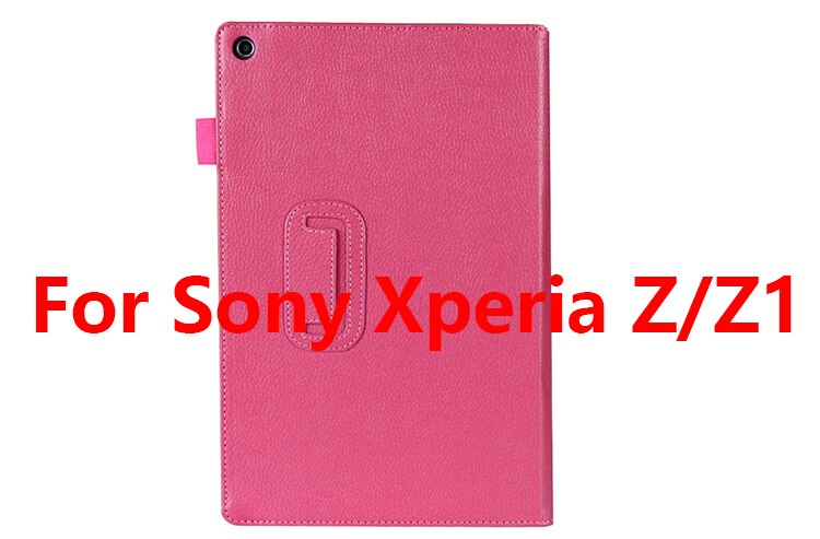 Case Voor 10.1 Inch Sony Xperia Tablet Z / Z2, filp Pu Lederen Beschermhoes Voor Sony Xperia Z1 Z2 Tablet + Film