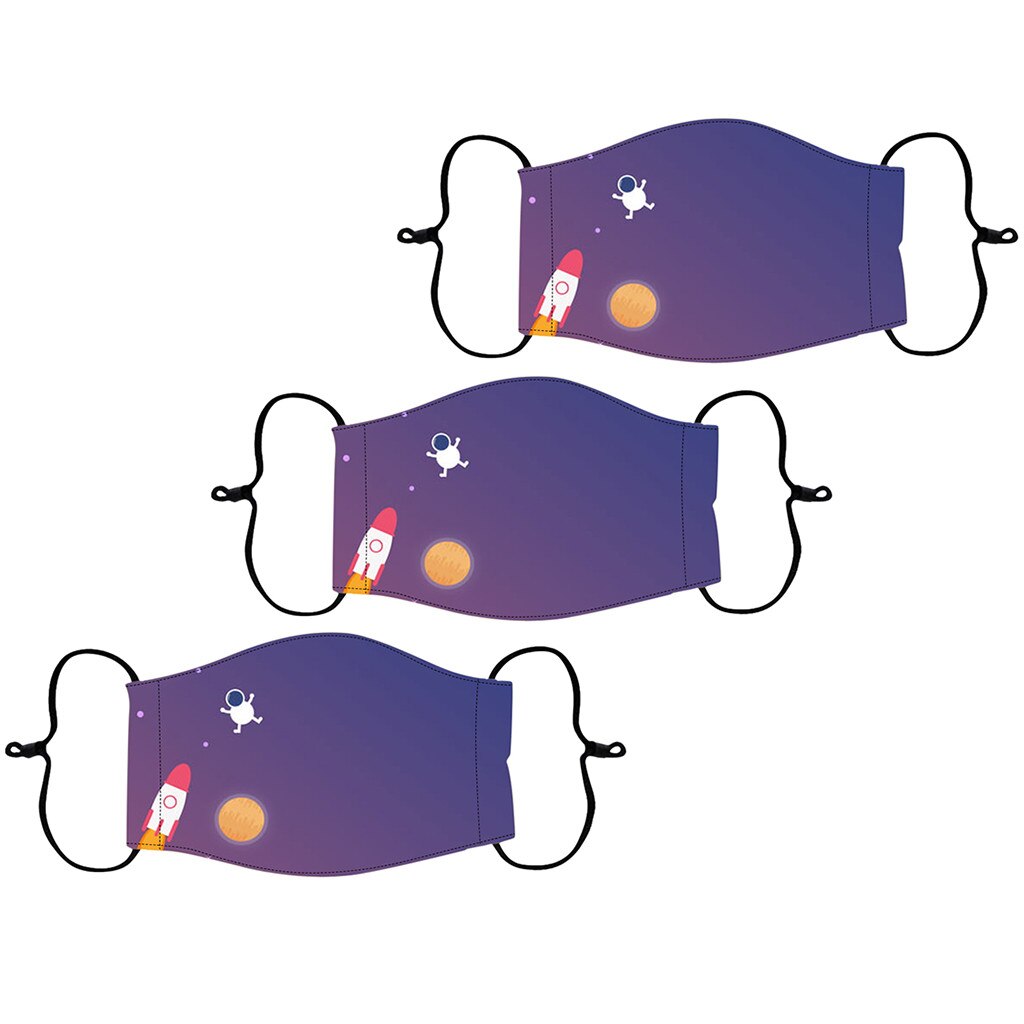 3PC kid face maks reusable Flag Bandana