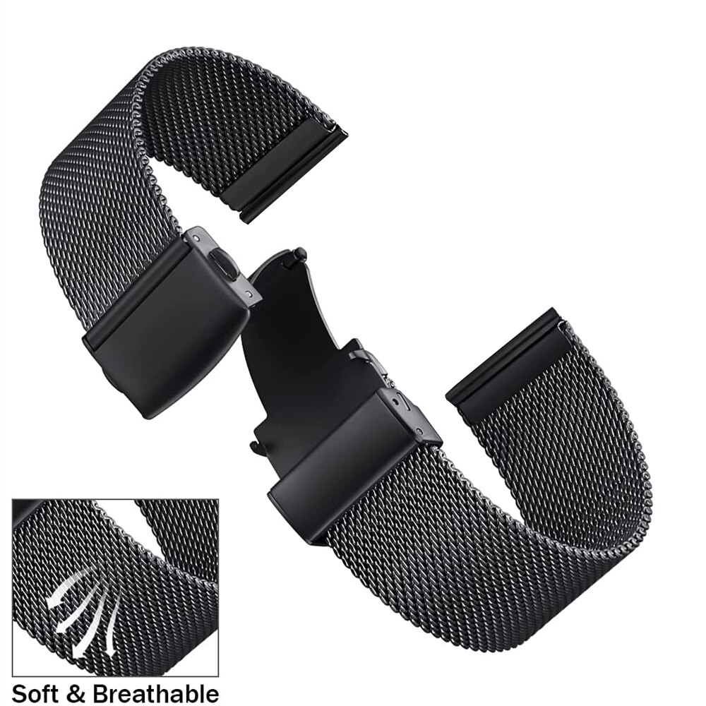 Essidi Milanese pasek z zapięciem motylkowym dla Fitbit Versa 3 2 1 Versa Lite siatka ze stali nierdzewnej Watch Band Loop dla Fitbit Sense