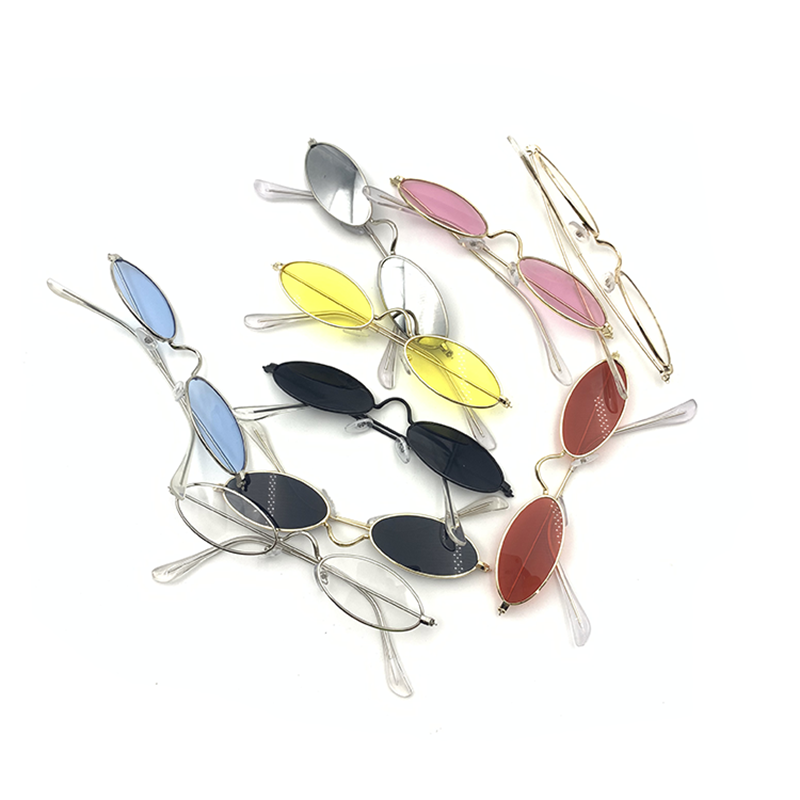 UEESHOP-gafas de sol Okulary Vintage para hombre y mujer, lentes de sol ovaladas pequeñas, de , antiazul
