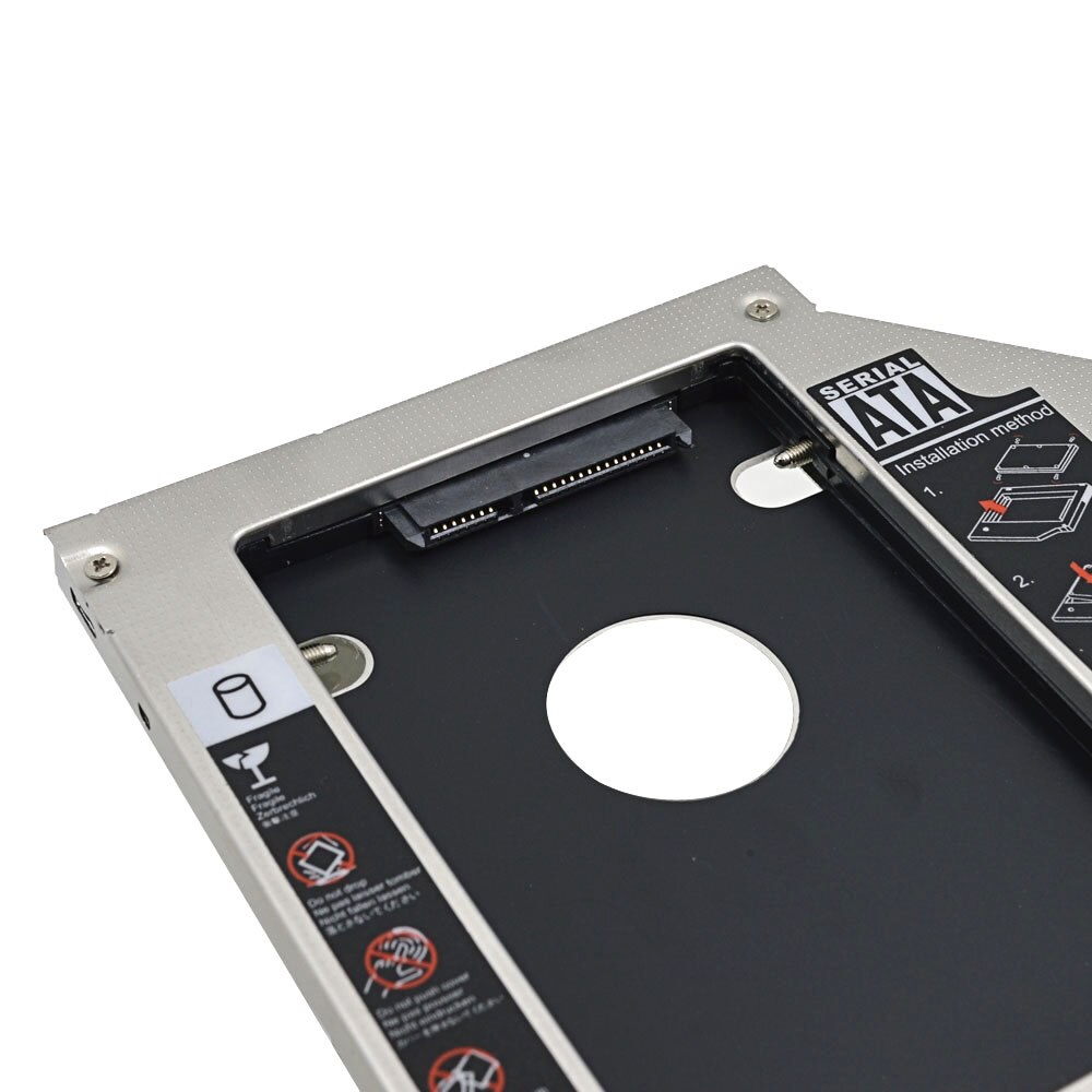 Voor Macbook Pro Unibody 13 "15" 17 "Superdrive Aluminium Universele SATA3.0 2nd Hdd Caddy 9.5Mm Ssd case Hdd Behuizing Optibay