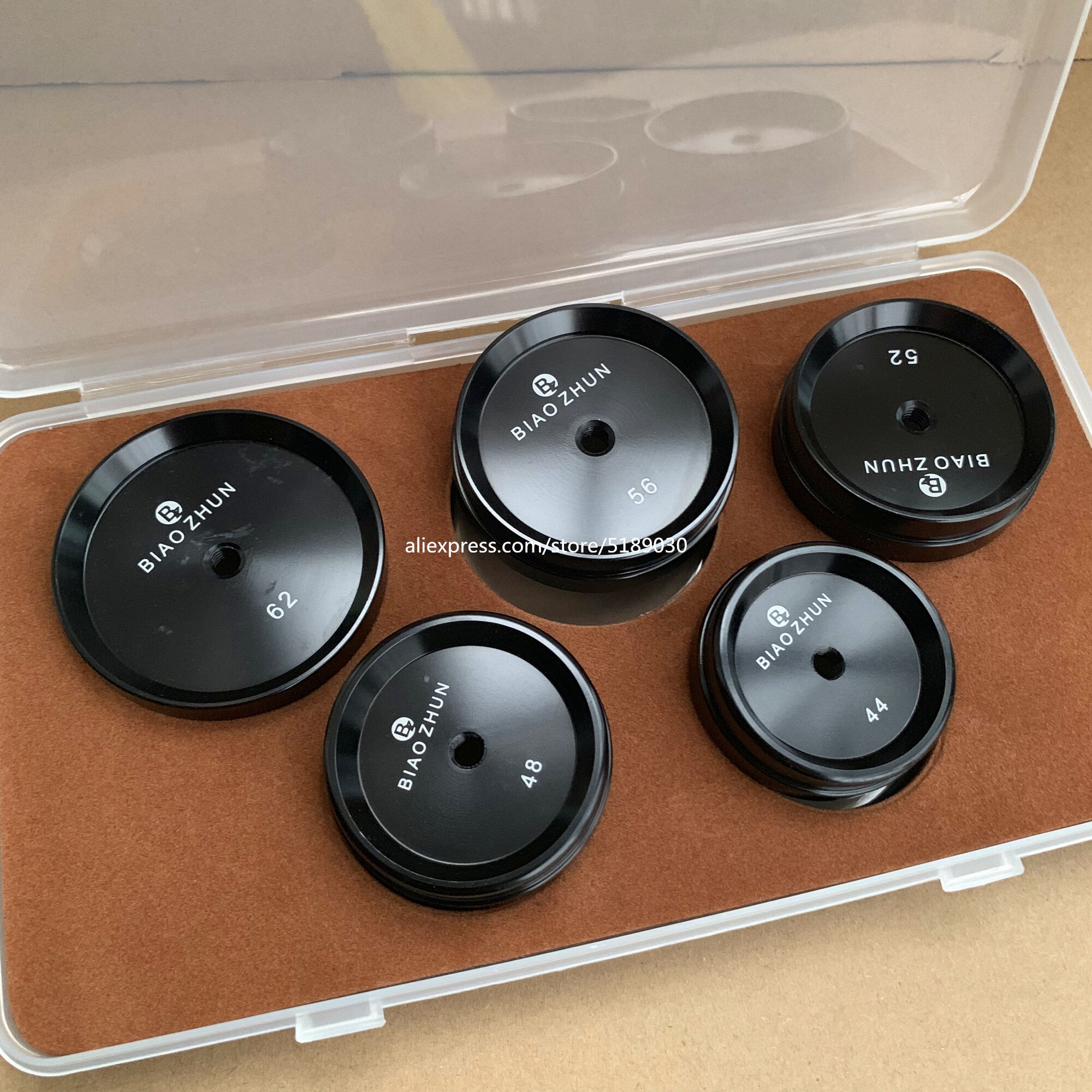 Set Van 5 Pcs Horloge Druk Dies Rubber Horloge Base Case Pers Sterft Horloge Tool Voor Grote Waaks