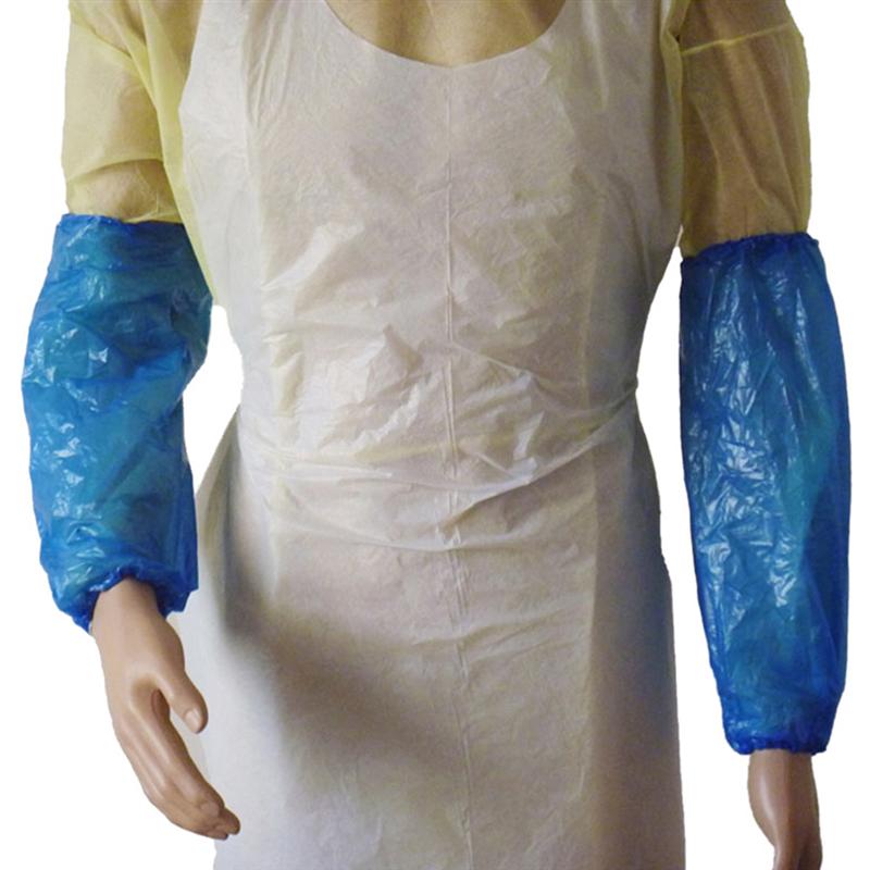 300 stk engangs plastik ærmer vandtætte arm ærmer dækker olietæt armbeskytter til rengøring maleri reparation tatovering
