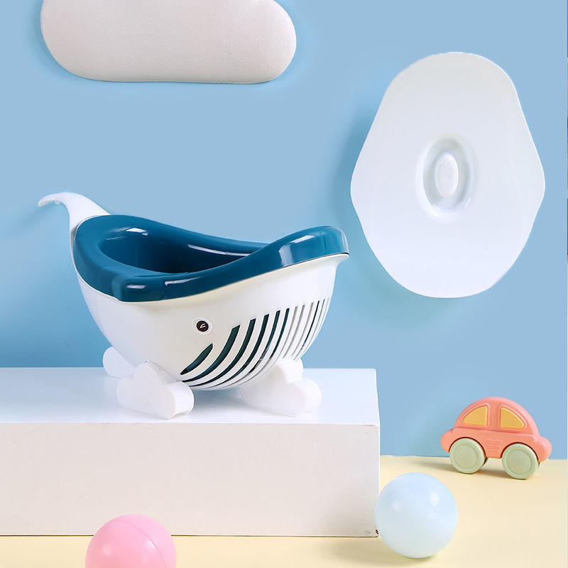 Little Whale Children's Toilet Bowl Enfant Kids Baby-Assisted Boy Girl Training Seat Small WC Pot Cartoon Portable Urinals Potty