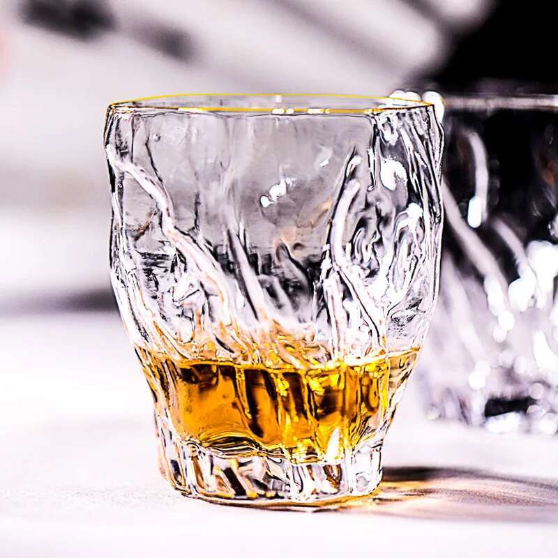 Japanse Onregelmatige Plooien Drinkglas Whisky Tumbler Whisky Glazen Boomstronk Bark Minderheid Creatieve Wijn Cup Theekopje