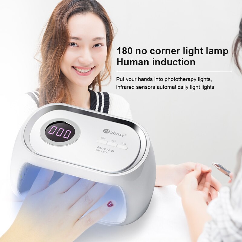 Professionele Led Lamp Nail Dryer48W Fototherapie Machine Intelligente Inductie Voor Drogen Gel Polish Timer Manicure Gereedschap