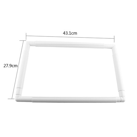 Firkantet broderiramme sæt diamantmaleri korssting håndværk syning håndarbejde ramme håndhold bøjle syning håndværk diy værktøjer: 43.1 x 27.9cm