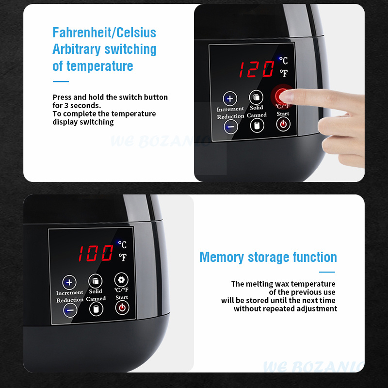 Riscaldatore di cera professionale intelligente Scaldacera Macchina per la depilazione terme Mani Piedi Epilatore Depilatorio Paraffina Ceretta