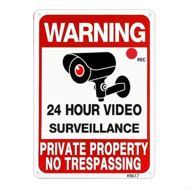 R6FE Beschermende auto Interieur WAARSCHUWING Sticker Duurzaamheid Auto Safety Reflective Sticker voor lang onbeheerd parkeren: WHITE