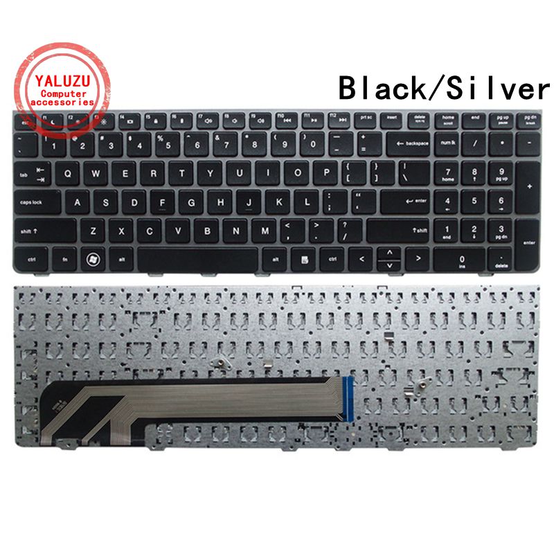 for HP Probook 4535S 4530S 4730S US Keyboard Silver Black