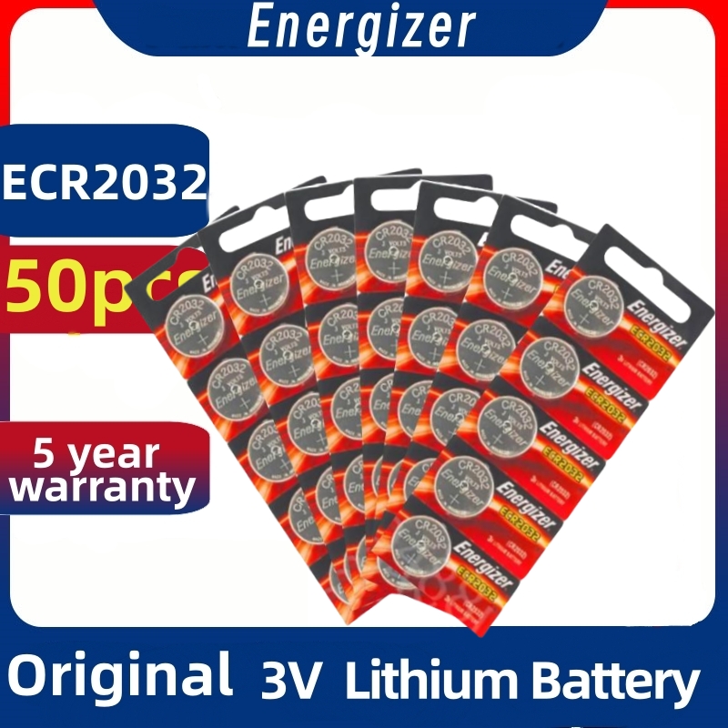 10-100 pezzi CR2032 3v Batteria 100% originale Cr 2032 DL2032 BR2032 5004LC Batteria a bottone 3v Batteria al litio 2032 per orologi giocattoli: Oro