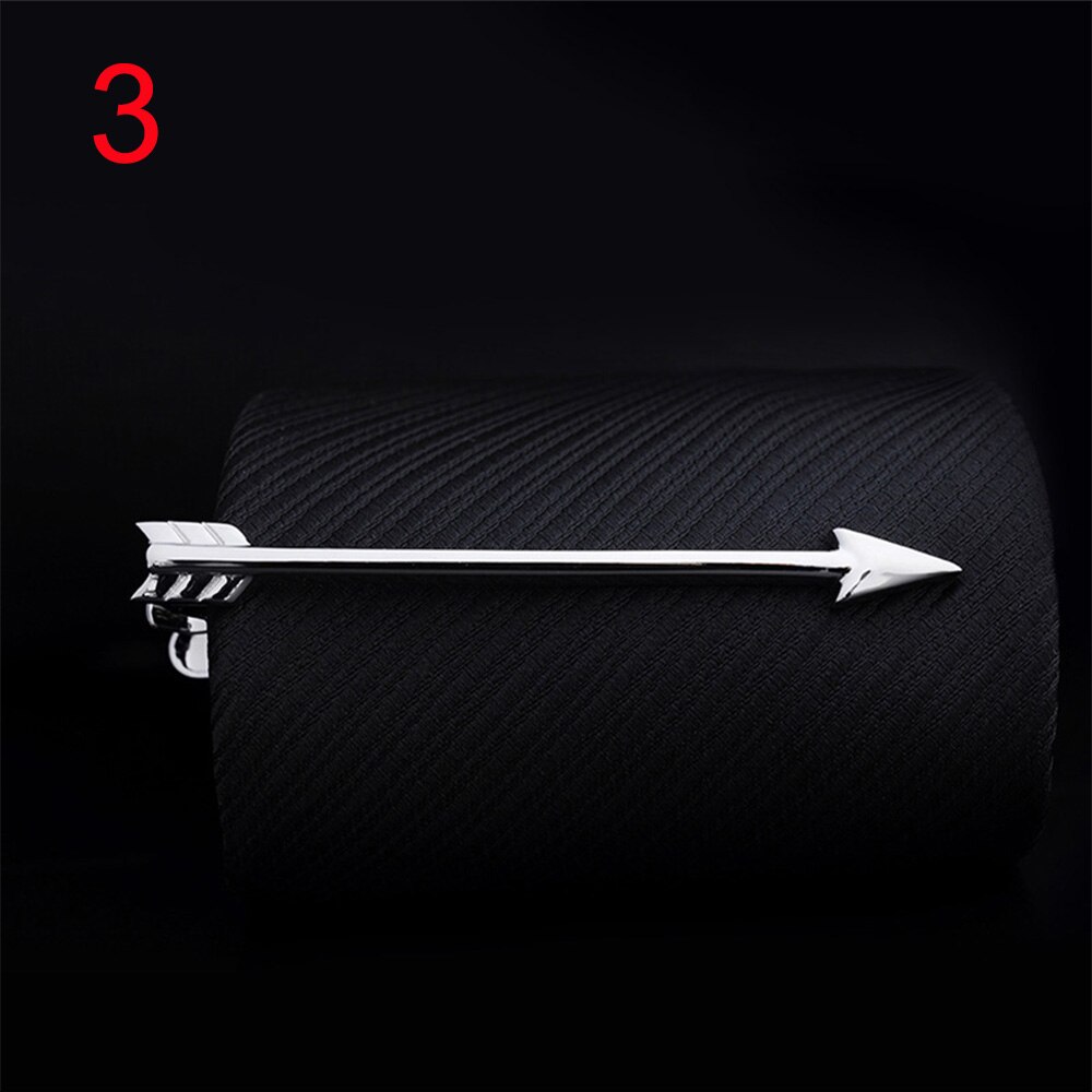1pc Men Tie Clip Fish Bone Leaf Guitar Feather Saxophone Multiple Styles Tone Metal Tie Clip Tie Bar Necktie Clips: 3