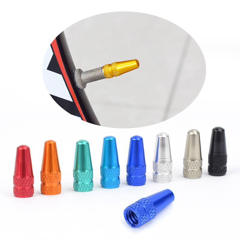 Bouchon de Valve FV pour pneu de vélo en alliage d'aluminium, protecteur couvert de vélo de route et vtt, anti-poussière, Valve Presta, 4/8 pièces