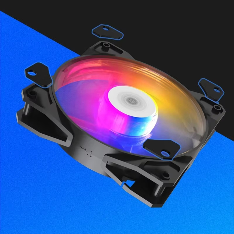 120mm RGB Pc Case Fan 1100rpm 12V Connectable in Series Big 4Pin Plug of Power Lead 12cm RGB Led Pomputer Silent Cooling Fan