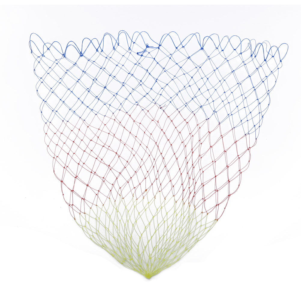 Filet de débarquement de pêche à roulement solide maille nylon pour