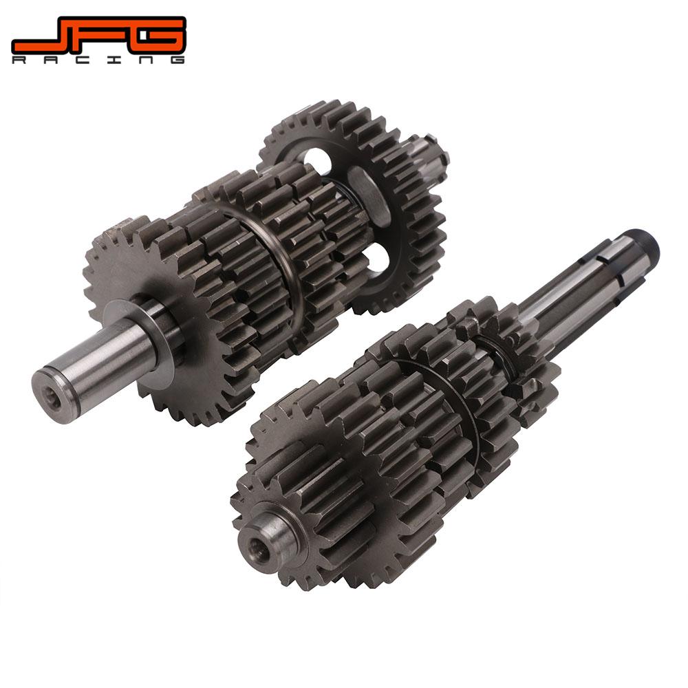 Motorcycle Transmission Gear Box Main Counter Shaft Kit For ZongShen ZS 190cc Engine Pit Dirt Bike