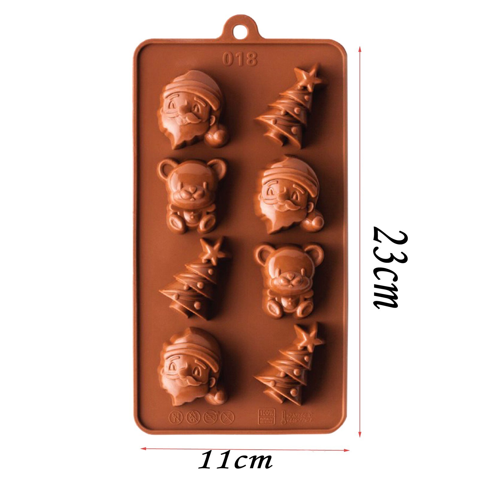 30 # Kerst Diy Chocolade Mal Siliconen Lepel Chocolade Bakken Tools Non-stick Cakevorm Jelly & Snoep 3D mold Decoratie Diy