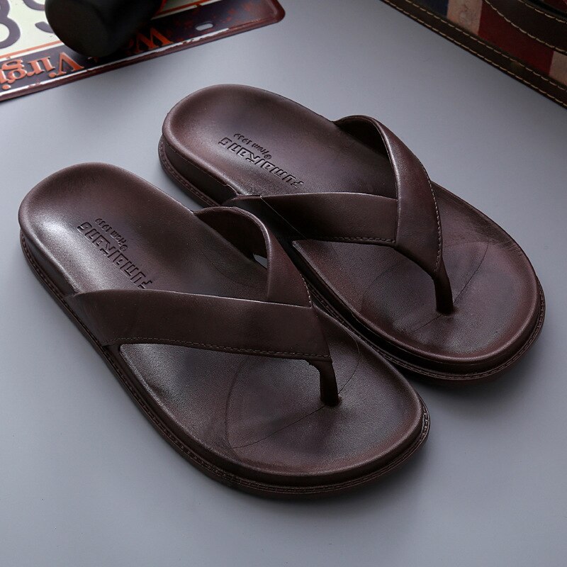 Whoholl Brand Summer Men Flip Flops Beach Sandals Anti-slip Zapatos Hombre Casual Shoes: 2 / 10