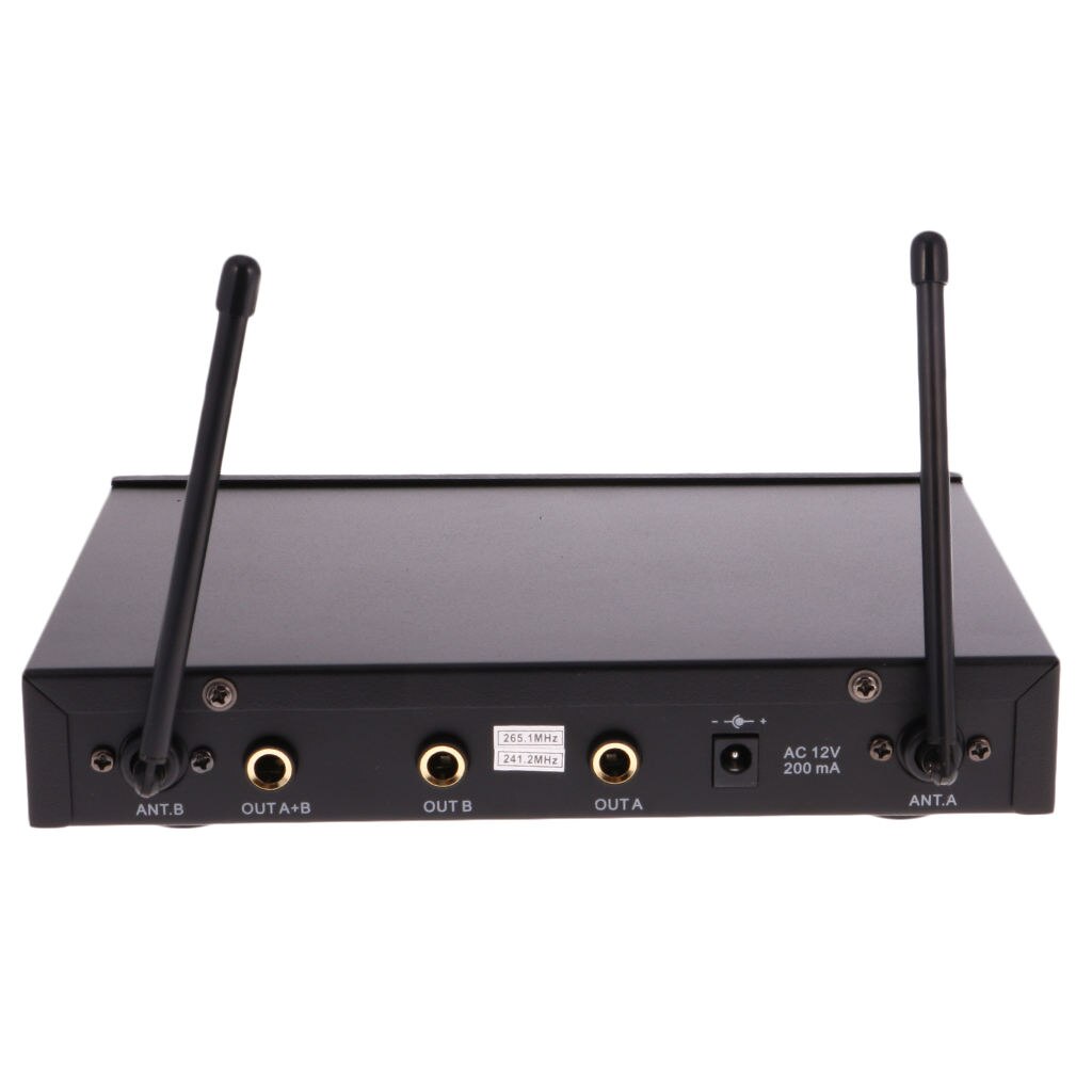 Dual Wireless Handheld Microphones Cordless Microphone System