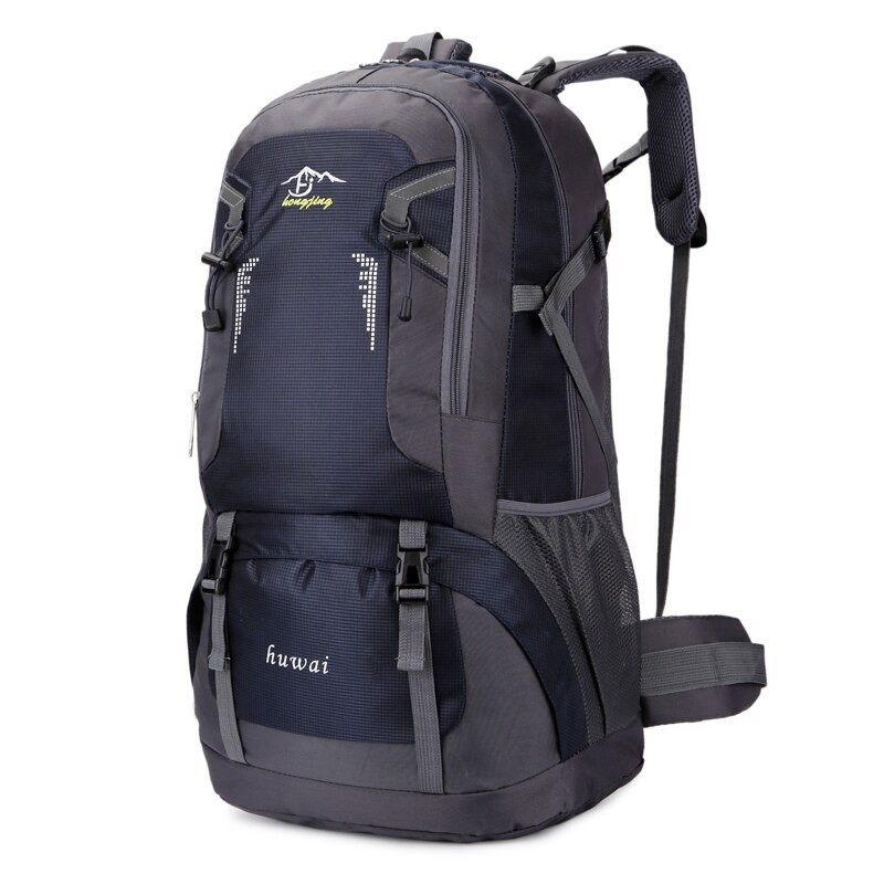 45 l grande capacidade homens mochila casal casual ao ar livre saco de escalada senhora saco de esportes masculino mochila de viagem adolescente saco de escola preto: DarkBlue / 25 L