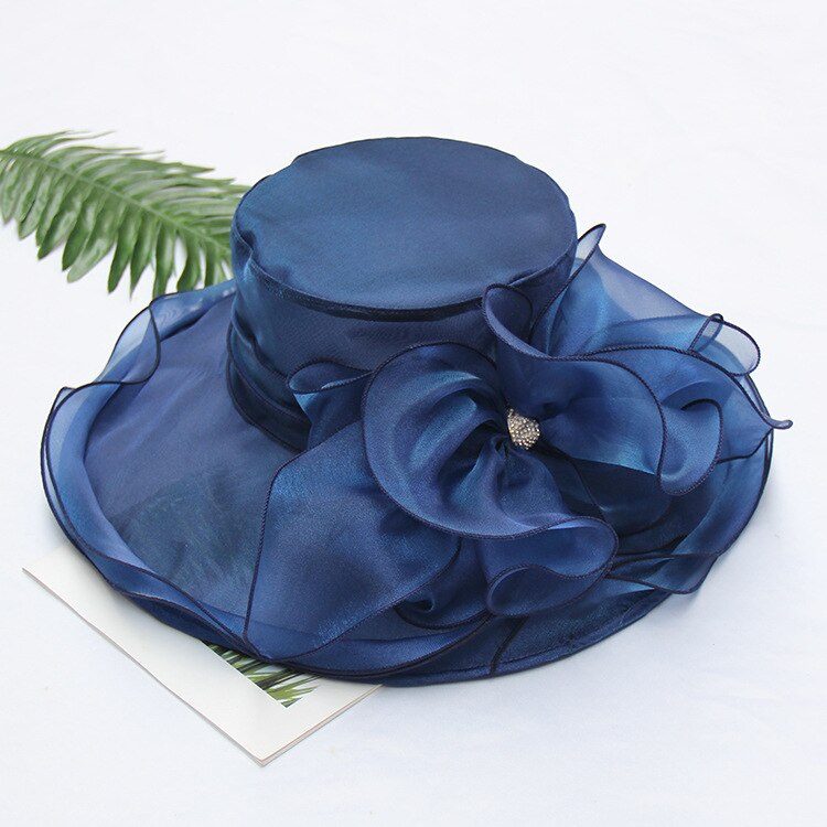 Chapeaux de mariage pour femmes chapeau mariage femme accessoires de mariage fascinators pour mariages chapellerie de mariée mariée chapeau de soleil: Bleu