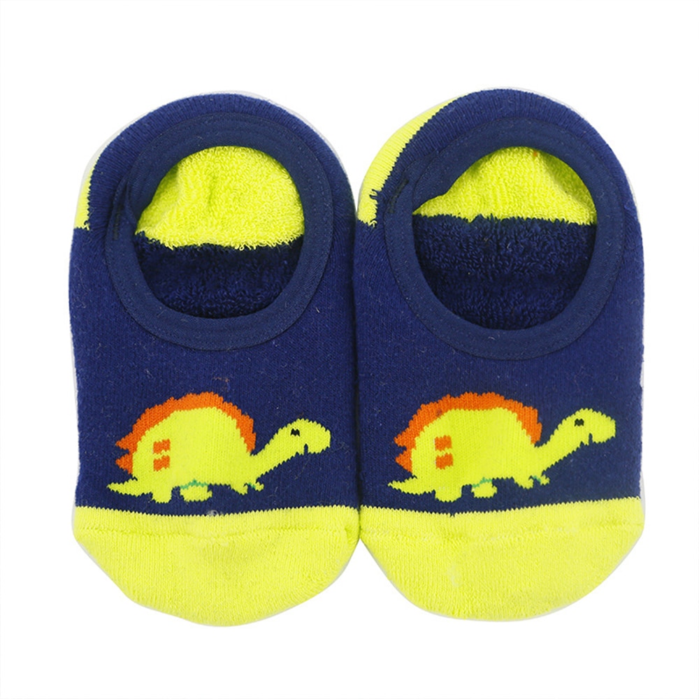 Muslinlife bébé chaussettes courtes coton dessin animé chaussettes enfants enfant en bas âge filles garçons chaussettes courtes anti-dérapant sol chaussettes automne hiver 0-6T