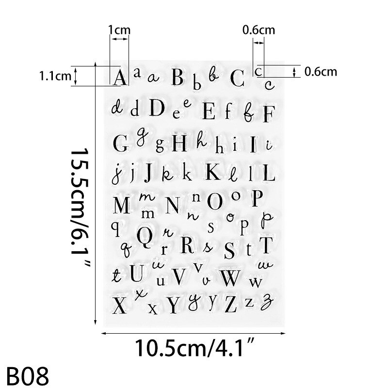 Alphabet Number Fondant Cake Stamp Silicone Clear Mold Letters Biscuit Fondant Decoration Cake Embosser Stamp Baking Tools: B08