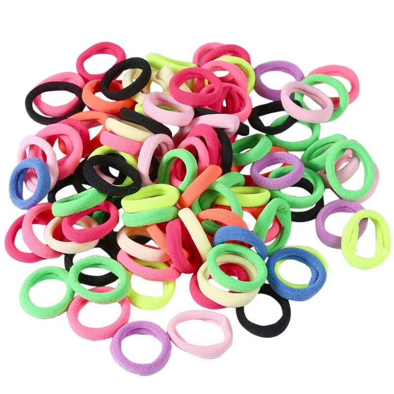 Kinderen Kleine Kleur Elastische Rubber Haar Ring Doet, Geen Vouw Paardenstaart, kleine En Zachte Haarband Voor Kinderen