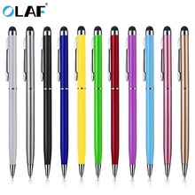 2 in 1 Multifunction Fine Point Round Thin Tip Touch Screen Pen Capacitive Stylus Pen For Smart Phone Tablet For iPad For iPhone