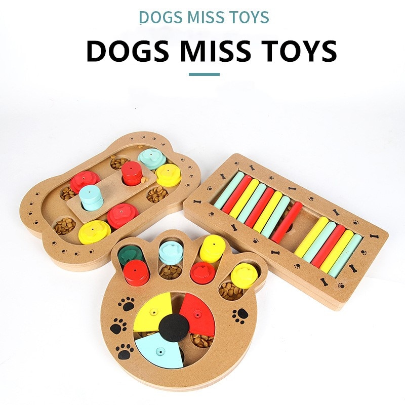 Dog Puzzle Toys Increase IQ Interactive Slow Dispensing Feeding Pet Dog Training Games Feeder with Non Slip/Interactive
