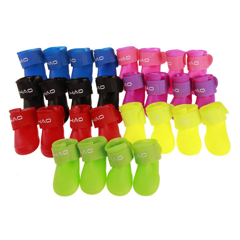 SUEF-bottes de pluie pour chiens et chats | 7 couleurs de chien et chat, fournitures pour animaux de compagnie, imperméables et antidérapantes, @ 01