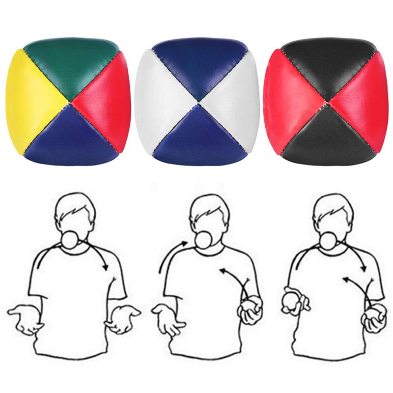 Balle de jonglage professionnelle, 3 pièces, balle de lancer acrobatique, jouet éducatif pour enfants, sport amusant, en Pu souple,