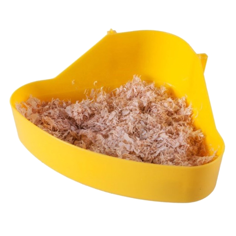 Plastic Corner Litter Pan Pet Toilet Triangle Litter Box Small Animal Litter Tray Potty Trainer for Hamster Baby Rabbit