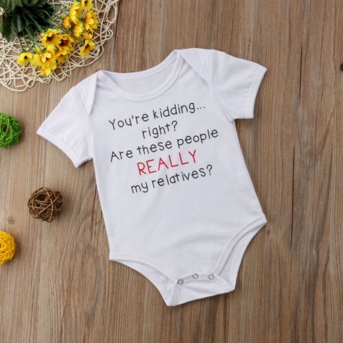 Pasgeboren Baby Baby Meisje Jongen Katoen Brief Printing Bodysuit Jumpsuit Playsuit Oufits Set