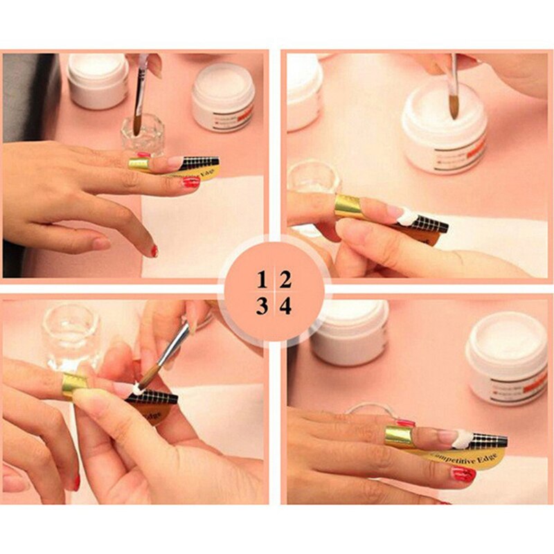 TKGOES 100 stks/pak Nail Form Pro Nail Art Guide Vorm Acryl Tips Gel Extension Sticker Nagellak Krul Vorm